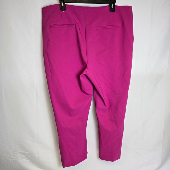 Rachel Zoe High-Rise Pleated Stretch Dress Pants, Pink, Business Barbiecore, 18 - Picture 4 of 9